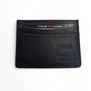 Black RFID Secure Card Holder